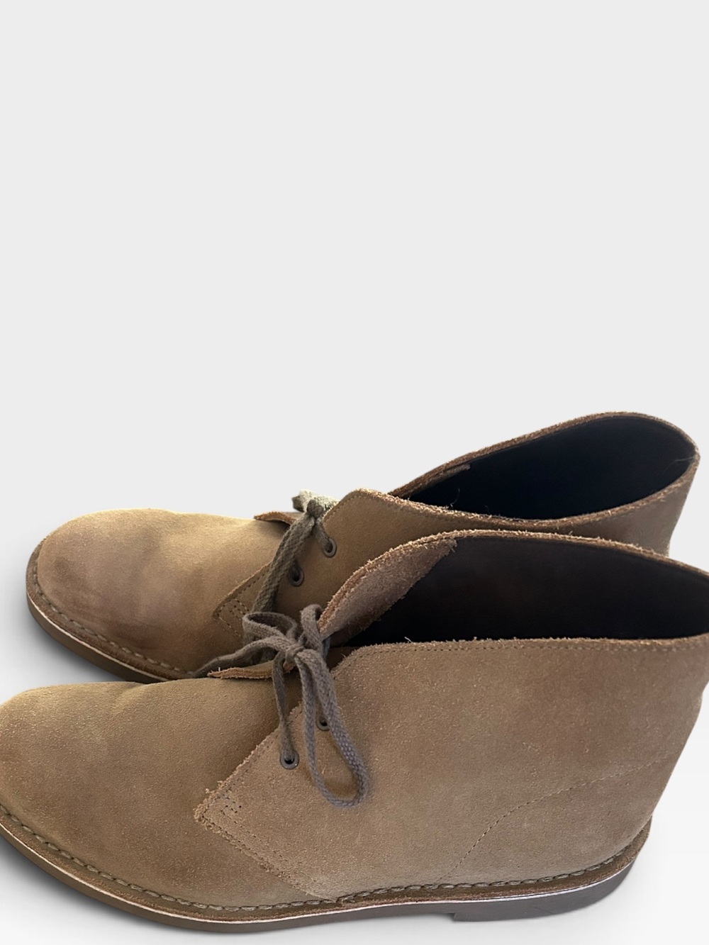 Clarks Men's Tan Suede Desert Boots 11.5